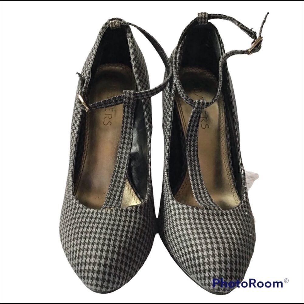Bakers Cab Fare Houndstooth Wedge Pumps - Picture 3 of 7